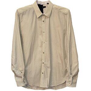 Ted Baker Long Sleeve Button Down‎ Collar Dress Shirt Size 17 (XL) Work Office